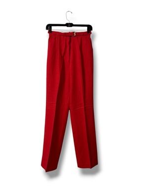 Vintage Country Suburbans Union Made Red High Rise Straight Leg Pants Size 8 USA
